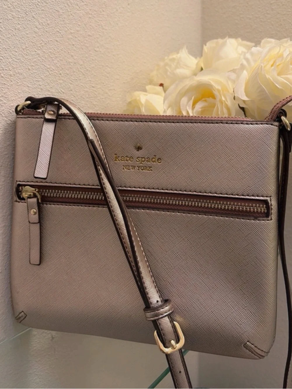 Kate Spade New York - Cedar Street Tenley Metallic Gold crossbody